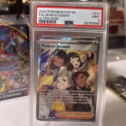 PSA 9 Paldean Fates Paldean Student #231 UR - 2024 Pokemon PAF EN 231/091 - Image 1