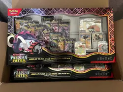 Pokemon Paldean Fates Great Tusk Iron Threads Ex Premium Collection - Image 1