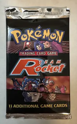 2000 Pokemon Unlimited Team Rocket Sealed Booster Pack - Image 1