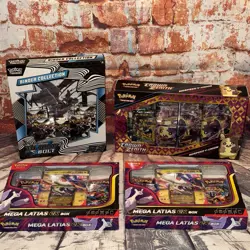 Pokemon Morpeko V-Union Collection, Black Bolt Binder, 2x Mega Latias EX New - Image 1
