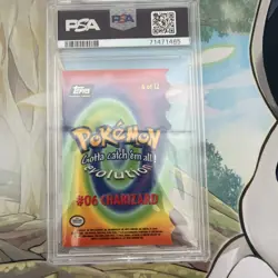1999 Topps Pokemon The Movie Charizard #6 Die-Cut PSA 8 NM-MT - Image 3