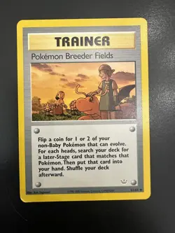 Pokemon Breeder Fields Neo Revelation 62/64 Pokemon TCG VLP - Image 1