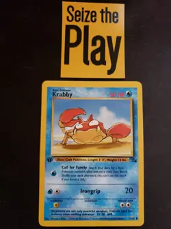 Pokemon TCG 1x SP 1st Edition Krabby - Fossil (51/62) x1 [Listing 2/6] - Image 1