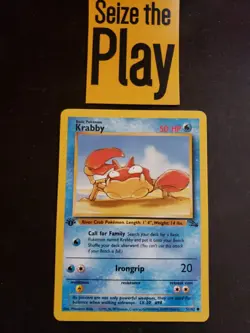 Pokemon TCG 1x SP 1st Edition Krabby - Fossil (51/62) x1 [Listing 3/6] - Image 1
