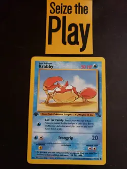 Pokemon TCG 1x SP 1st Edition Krabby - Fossil (51/62) x1 [Listing 5/6] - Image 1
