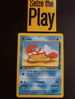 Pokemon TCG 1x SP 1st Edition Krabby - Fossil (51/62) x1 [Listing 1/6] - Image 1