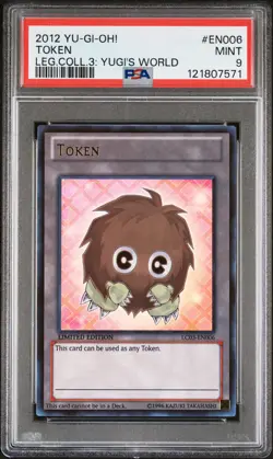 2012 Yu-Gi-Oh! Legendary Collection 3: Yugi'S World Token #EN006 PSA 9 RARE JA - Image 1