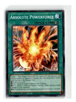 2x Absolute Powerforce - SDCK-EN025 1st Edition - YuGiOh-LP - Image 1