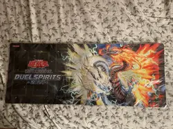 YUGIOH SANGENPAI BIDENT DRAGION TENPAI ASIA ENGLISH DUEL SPIRITS HALF PLAYMAT - Image 1