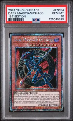 2024 YU-GI-OH! RA03-QUARTER CENTURY BONANZA 1ST ED DARK MAGICIAN OF CHAOS PSA 10 - Image 1