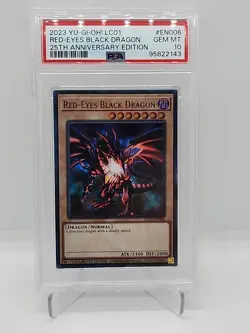 PSA 10 Gem MT Red-Eyes Black Dragon LC01-EN006 25th Anniversary Edition - Image 1