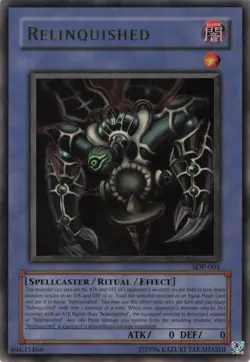 Yugioh Relinquished SDP-001 Ultra Rare NM - Image 1