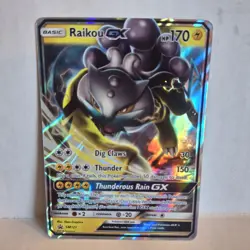 Raikou GX SM121 Holo Card LP Condition Black Star Promo Pokemon TCG 2018 - Image 1
