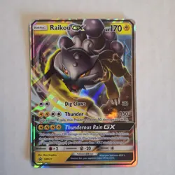 Raikou GX SM121 Holo Card LP Condition Black Star Promo Pokemon TCG 2018 - Image 4