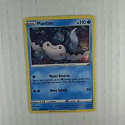 Pokemon TCG Card - Sword & Shield Promo SWSH026 - MANTINE - NM - Image 3