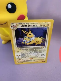 Pokemon TCG Light Jolteon Neo Destiny Card 48/105 Unlimited Uncommon MP - Image 2