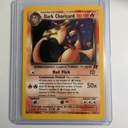 Dark Charizard Holo 4/82 Team Rocket Unlimited Vintage WOTC Pokemon Card - Image 3