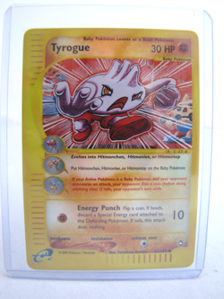 Pokemon Tyrogue 063/147 Reverse Holo Aquapolis Card WoTC E-Reader NM - Image 1