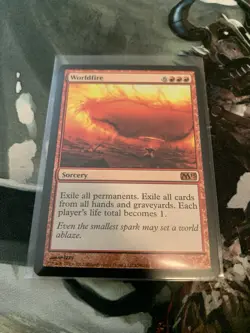 Worldfire M13 Mythic Card, MTG Magic The Gathering - Image 1