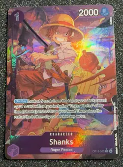 Shanks Alternate Art OP13-065 One Piece Card Game - Image 1