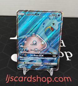 Lapras GX Sun & Moon Full Art 139/149 Holo Pokemon Card NM TK - Image 1
