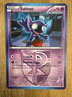 Pokemon Card Sableye Plasma Freeze Rare 49/116 VLP - Image 1