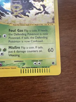 Weezing Holo Rare Expedition Card 32/165 Near Mint Condition - Image 4
