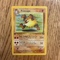 PRIMEAPE - 43/64 - Jungle - 1st Edition- Pokemon Card - NM/MT - Image 1
