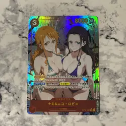 Goddess story One Piece Waifu Manga Bikini Card Nami & Robin Nico Alt Art A - Image 1