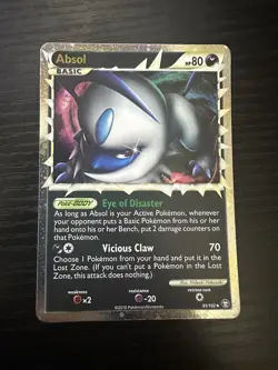 Pokemon TCG Absol Prime Holo Ultra Rare Card Triumphant 91/102 LP Condition - Image 1