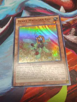 Yu-Gi-Oh Card: Berry Magician Girl MVP1-EN014 Ultra Rare 1st Edition! - Image 1