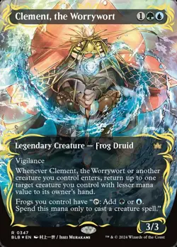 Mint/Near-Mint, English - 1 x MTG Clement, the Worrywort - Raised Foil - Borderl - Image 1