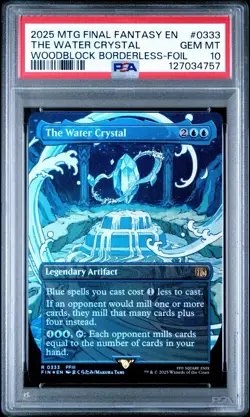 PSA 10 Gem Mint SEQUENTIAL SET Crystal Borderless Final Fantasy Foil MTG - Image 4