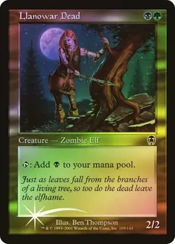 Apocalypse MTG FOIL Llanowar Dead Magic - Image 1