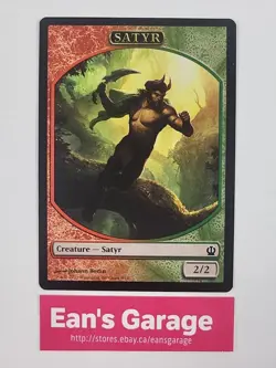 Magic the Gathering MTG Satyr Token 9/11 Theros common - Mint - Image 1