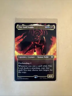 MTG Fire Lord Azula TLA 0334 R NM Regular Borderless - Image 1
