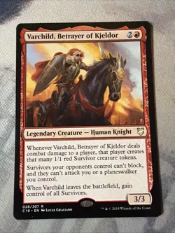 1x Varchild, Betrayer Of Kjeldor- Commander 2018- NM- Mtg Magic The Gathering - Image 1