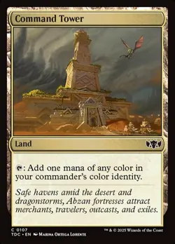 Hero Deal, French - 4 x MTG Command Tower Commander: Tarkir: Dragonstorm - Image 1