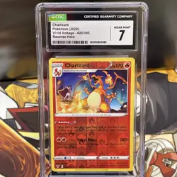 Charizard 025/185 Reverse Holo CGC 7 Pokemon 2020 Vivid Voltage - Image 4
