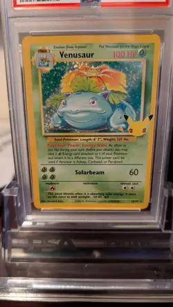 VENUSAUR-HOLO CLASSIC COLL-BASE SET POKEMON CELEBRATIONS 2021 15 PSA 9 - Image 2