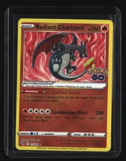 Pokemon RADIANT CHARIZARD 011/078 (Ultra Rare Holo) Pokemon GO - NM/Near Mint - Image 1