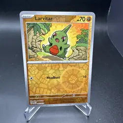 Larvitar 047/131 Prismatic Evolutions Reverse Holo Pokemon NM - Image 1