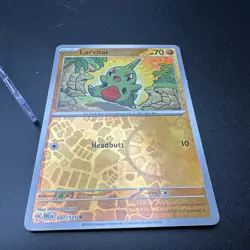 Larvitar 047/131 Prismatic Evolutions Reverse Holo Pokemon NM - Image 3