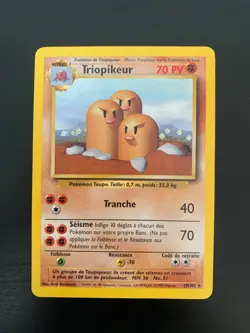 Carte Pokemon : Triopikeur 19/102 base Edition 2 Set de Base Wizards Francaise - Image 1