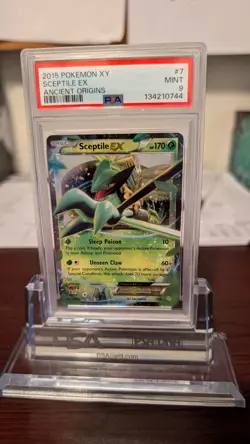 2015 POKEMON XY ANCIENT ORIGINS 7 SCEPTILE EX PSA 9 MINT - Image 1