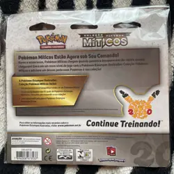 2016 Pokemon Portuguese Generations Factory Sealed Victini 3 Pack Blister - Image 2