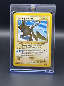 Pokemon TCG Shining Raichu Card Neo Destiny 111/105 - Image 1