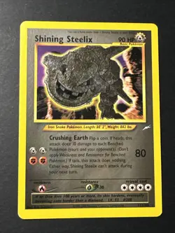 Pokemon Neo Destiny Shining Steelix Secret Rare Holo Card 112/105 - Image 2