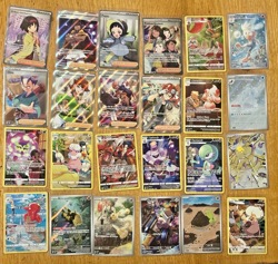 POKEMON TCG Lot Of 24 IR Illustration Rare Cards Full Art Pokemon and Trainer NM - Image 1