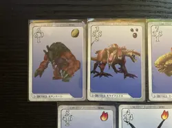 Final Fantasy 8 VIII Triple Triad Cards Lot Lv-3 Set of 7 pcs SQUARE - Image 2